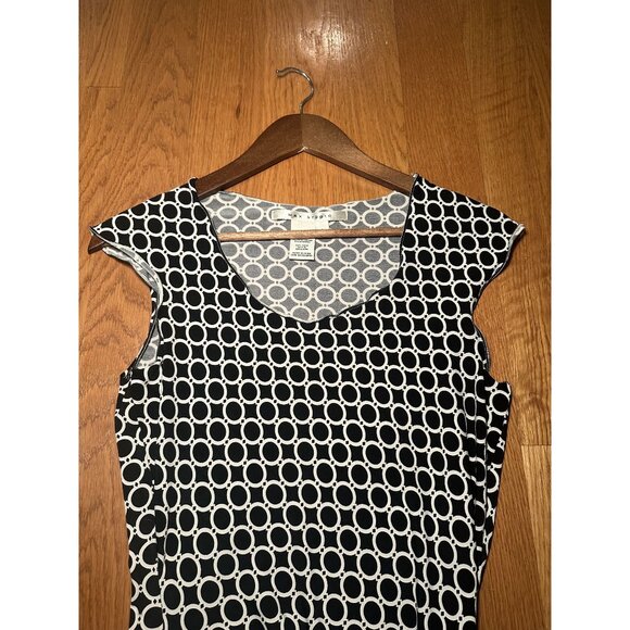 Max Studio Black & White Retro Dress Size Small – Mod Chic Fit & Flare Everyday - Picture 9 of 9